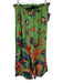 By Anthropologie Size XS Green, Blue & Red Viscose Flora & Fauna Wide Leg Pants Green, Blue & Red / XS