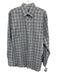 Scott Barber Size M Light Blue & Black Cotton Plaid Button Up Long Sleeve Shirt Light Blue & Black / M