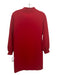 A.P.C. Size 36 Ruby Red Polyester Blend Long Balloon Sleeve Solid Dress Ruby Red / 36