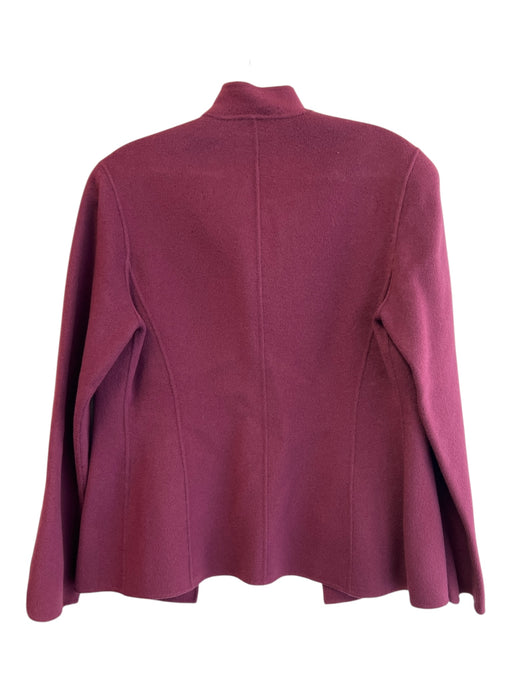 Alfani Size S Red Wool & Nylon Lapel Open Front Slit Pocket Seam Detail Jacket Red / S