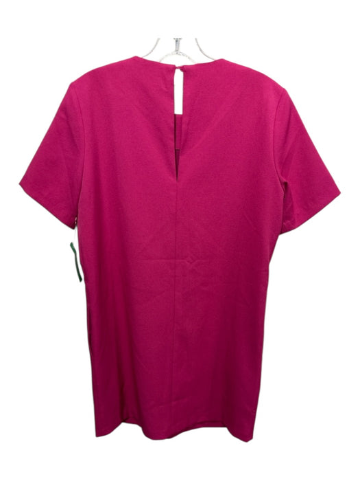 Blaque Label Size XS Hot pink Polyester Short Sleeve Solid Keyhole Back Dress Hot pink / XS