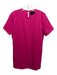 Blaque Label Size XS Hot pink Polyester Short Sleeve Solid Keyhole Back Dress Hot pink / XS