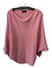 Kerisma Size S/M Pink Modal Blend Wide Neck Bat Wing Curved Hem Ribbed Top Pink / S/M