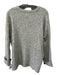 Kerisma Size M/L Gray Acrylic Blend Rib Knit Round Neck Long Sleeve Sweater Gray / M/L