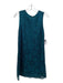 Dolce & Gabbana Size 42 Green Viscose Blend Lace Overlay Back Zip Shift Dress Green / 42