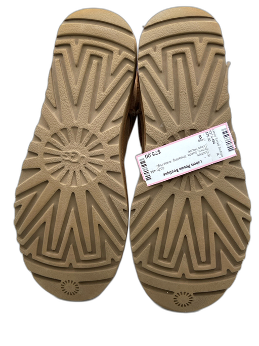 Ugg Shoe Size 8 Brown Suede Shearling Ankle High Booties Brown / 8