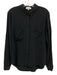 Bella Dahl Size M Black Tencel Lyocell Button Down Long Sleeve Top Black / M