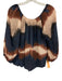 Bella Dahl Size XS / S Blue, Beige, Brown Polyester Pleated Midi Skirt Set Blue, Beige, Brown / XS / S