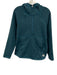 The North Face Size M Teal Blue Polyester Knit Full ZIp Zip Pockets Jacket Teal Blue / M