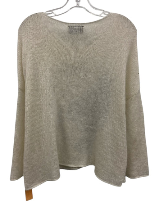 Wooden Ships Size XS Cream & Gray Acrylic & Wool Blend Mohair Skull Sweater Cream & Gray / XS