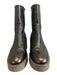 Softwaves Shoe Size 39 Taupe Leather Upper Metallic Elastic Side Zip Boots Taupe / 39