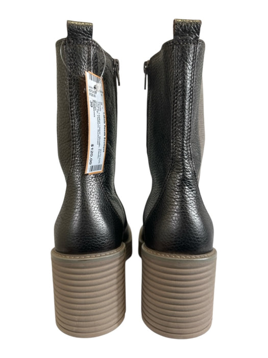 Softwaves Shoe Size 39 Taupe Leather Upper Metallic Elastic Side Zip Boots Taupe / 39