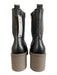 Softwaves Shoe Size 39 Taupe Leather Upper Metallic Elastic Side Zip Boots Taupe / 39