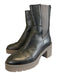 Softwaves Shoe Size 39 Taupe Leather Upper Metallic Elastic Side Zip Boots Taupe / 39
