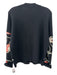 Akris Punto Size 8 Black, White, Red Wool Blend Button Floral Abstract Cardigan Black, White, Red / 8