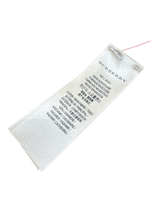 Burberry Red & Black Cashmere Novacheck Fringe scarf Red & Black