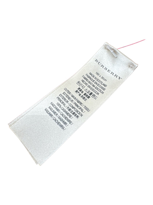 Burberry Red & Black Cashmere Novacheck Fringe scarf Red & Black