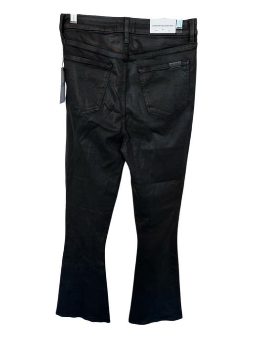 7 For All Mankind Size 29 Black Coated High Waist Bootcut Jeans Black / 29