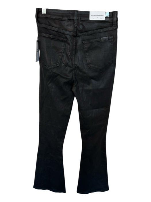7 For All Mankind Size 29 Black Coated High Waist Bootcut Jeans Black / 29