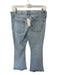 Frame Size 30 Light Wash Cotton Blend High Rise Flare Raw Hem Jeans Light Wash / 30