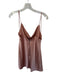 Alice & Olivia Size 10 Mauve Polyester Spaghetti Strap Cowl Neck Back Zip Dress Mauve / 10
