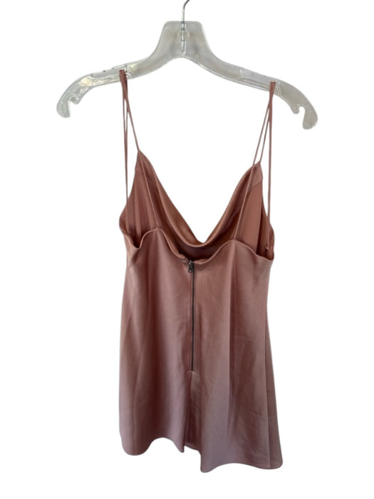 Alice & Olivia Size 10 Mauve Polyester Spaghetti Strap Cowl Neck Back Zip Dress Mauve / 10