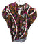 Sheridan French Size L Magenta & Orange Cotton Blend 3/4 Balloon Sleeve Top Magenta & Orange / L