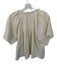 Never a Wallflower Size L Gold Cotton Blend Short Bell Sleeve Pleated V Neck Top Gold / L