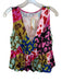 Crosby Size M Multi Polyester Sleeveless Animal Print Bubble Hem Top Multi / M