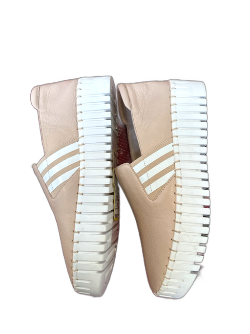 Silent D Shoe Size 38 Blush Faux Leather Slip On Platform White Sole Sneakers Blush / 38