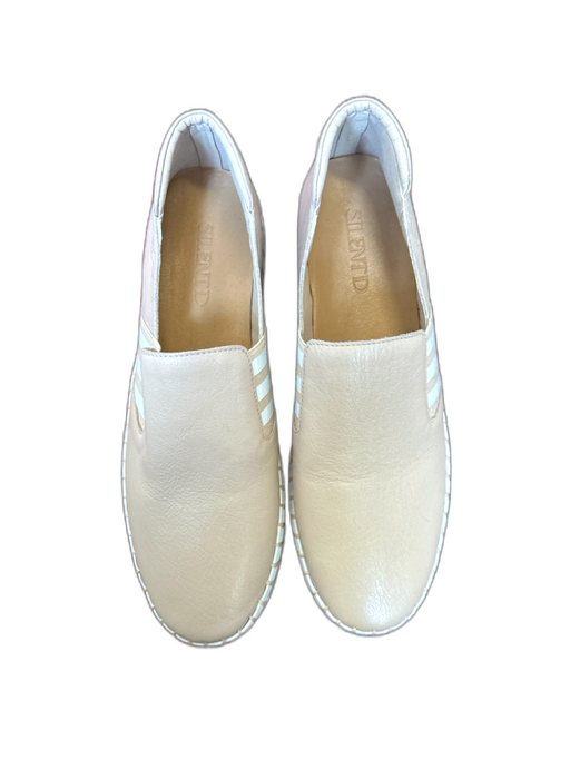 Silent D Shoe Size 38 Blush Faux Leather Slip On Platform White Sole Sneakers Blush / 38