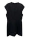 Marella Size 10 Black Polyester V Neck Knee Length A line Dress Black / 10