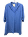 Emily McCarthy Size M Cornflower Blue Linen Blend Split V neckline Tunic Top Cornflower Blue / M