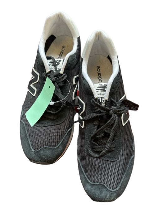 New Balance Shoe Size 9.5 Black & White Canvas Platform Athletic Sneakers Black & White / 9.5