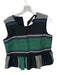Corey lynn calter Size M Black & Green Cotton Sleeveless Knit Streaky Peplum Top Black & Green / M