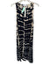 Young Fab & Broke Size S Black & Tan Rayon Sleeveless Tie Dye Maxi Dress Black & Tan / S