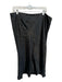 Vince Size 1X Black Acetate Elastic Waist Silky Midi Skirt Black / 1X