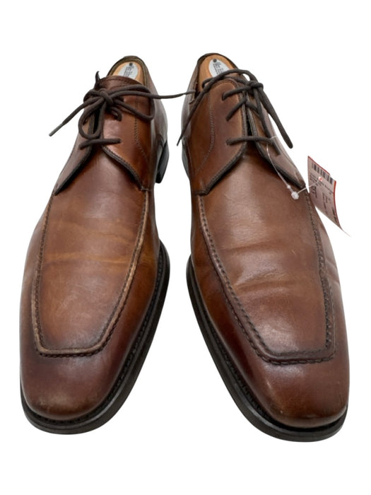 Magnanni Shoe Size 10.5 Brown Leather Solid Men's Shoes Brown / 10.5