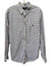 Polo Size XL White, Red & Blue Cotton Plaid Button Down Men's Long Sleeve Shirt White, Red & Blue / XL