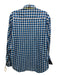 Robert Graham Size L Blue & White Cotton Plaid Button Down Long Sleeve Shirt Blue & White / L