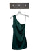 Lulus Size XS Forest Green Polyester & Spandex One Shoulder Side Gather Dress Forest Green / XS