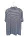 Peter Millar Size XL Navy & White polyester & spandex Stripe Collar Men's Polo Navy & White / XL