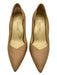 Sarah Flint Shoe Size 41.5 Beige Leather Pointed Toe Skinny Heel Pumps Beige / 41.5
