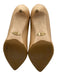 Sarah Flint Shoe Size 41.5 Beige Leather Pointed Toe Skinny Heel Pumps Beige / 41.5