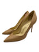 Sarah Flint Shoe Size 41.5 Beige Leather Pointed Toe Skinny Heel Pumps Beige / 41.5