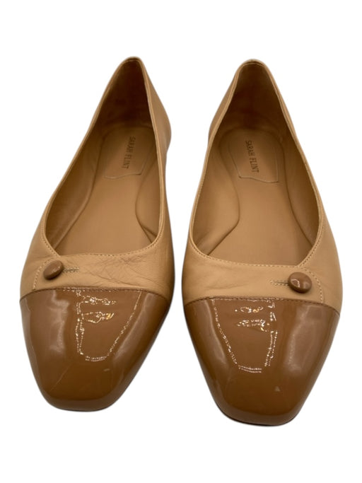 Sarah Flint Shoe Size 40 Tan & Brown Leather & Patent Leather Flats Tan & brown / 40