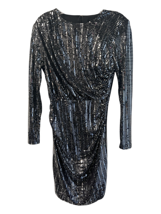 Alexia Admor Size Est S Black & Silver Nylon Blend Sequin Crew Neck Dress —  Labels Resale Boutique