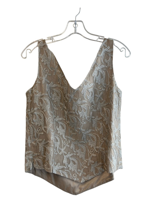 Dana Buchman Size 14 Beet Metallic Blend Sleeveless Scoop Neck V Back Top Beet / 14