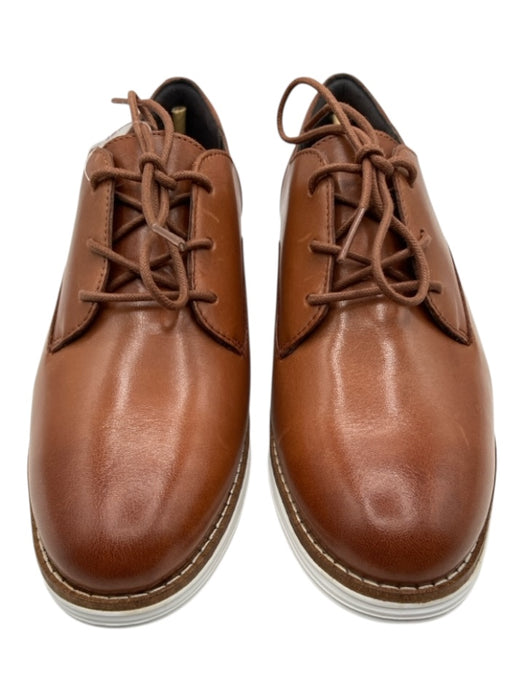 Cole Haan Shoe Size 8 Brown & White Leather Foam Sole lace up Loafers Brown & White / 8