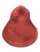 Jacquemus Coral Pink Raffia Wide Brim Packable Beach Sun Hat Coral Pink / One Size